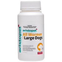 AristoPet All Wormer 50PK for Large Dogs roundworm hookworm whipworm tapeworm